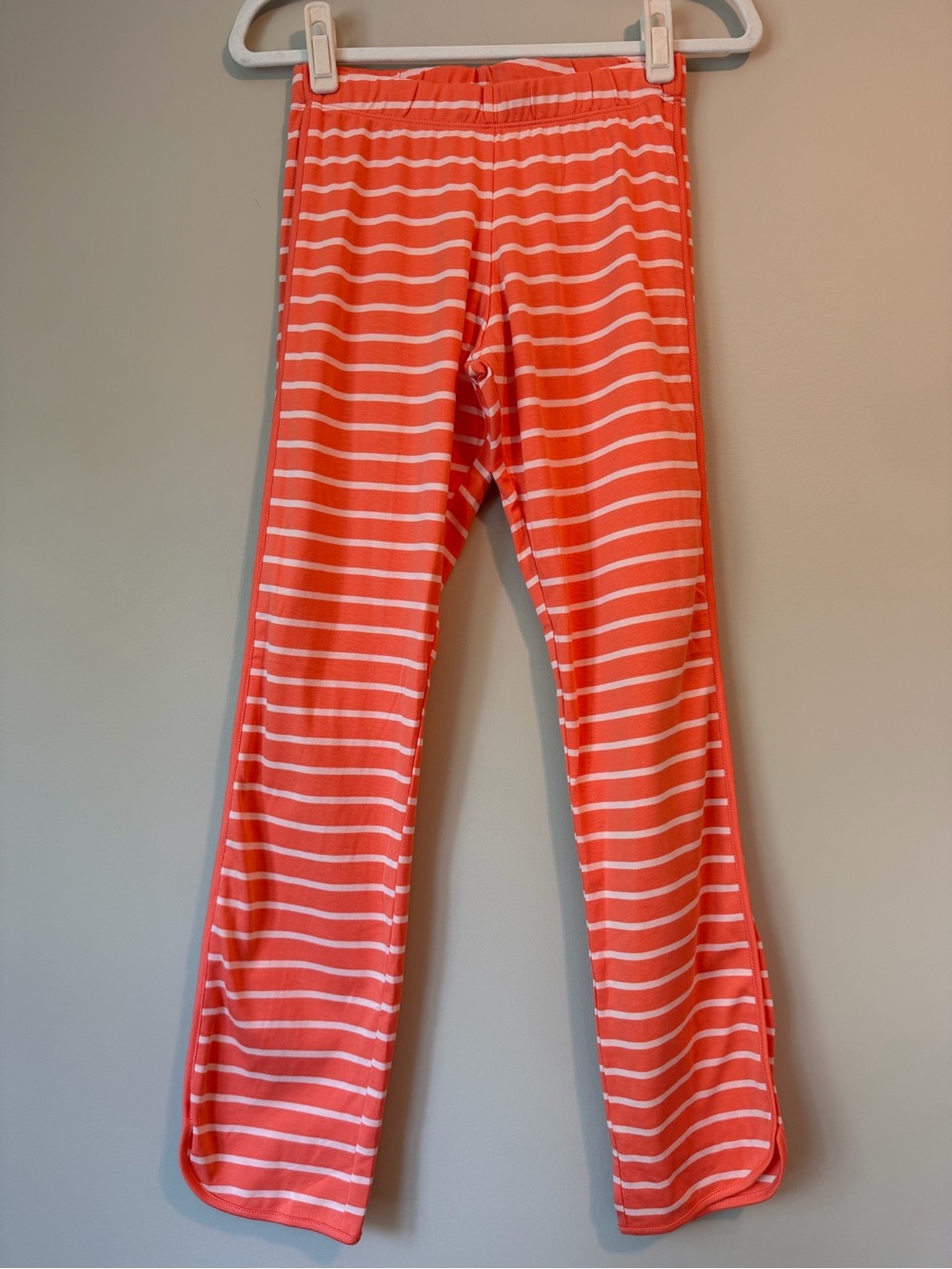 LAKE Coral Striped Pima Cotton Lounge Pants Sz XXS Like New